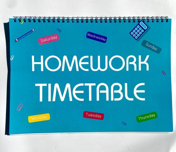 Homework Time Table