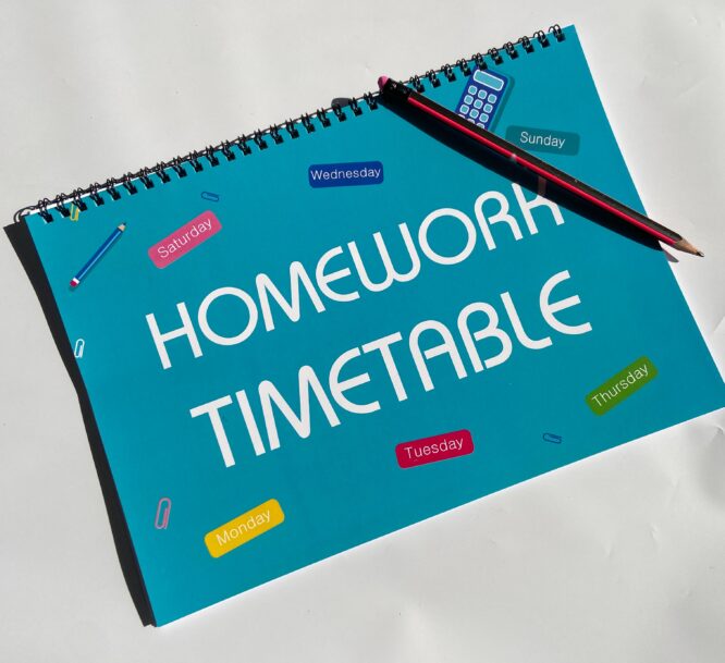 Homework Time Table